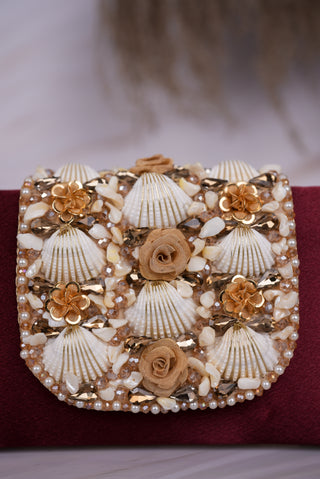 Seashell and Pearl Clutch