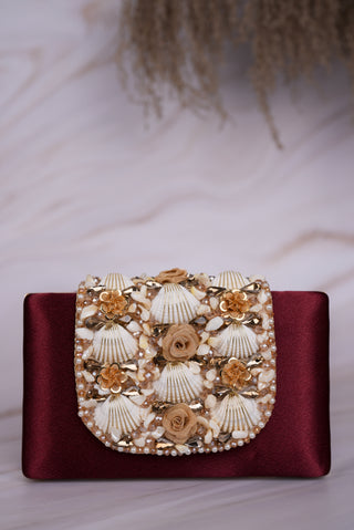 Seashell and Pearl Clutch