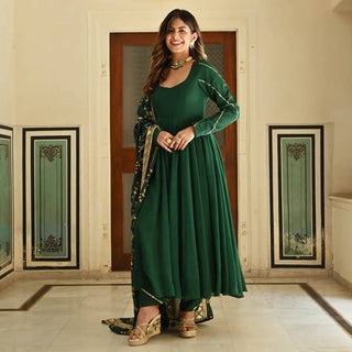 Green Anarkali Set