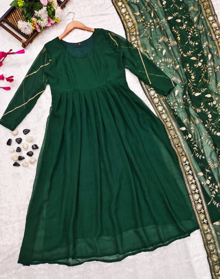 Green Anarkali Set