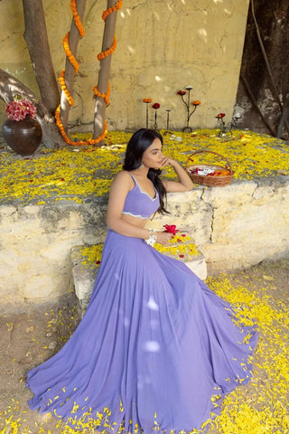 LAVENDER LEHENGA