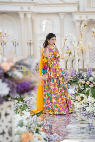 MULTI COLOUR SHARARA SET