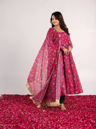 PINK KALAMKARI SUIT