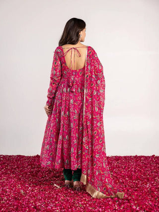 PINK KALAMKARI SUIT