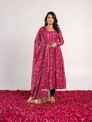 PINK KALAMKARI SUIT