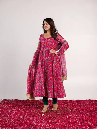 PINK KALAMKARI SUIT