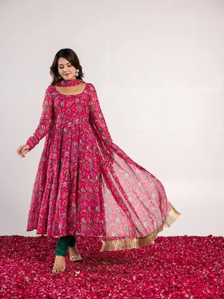 PINK KALAMKARI SUIT