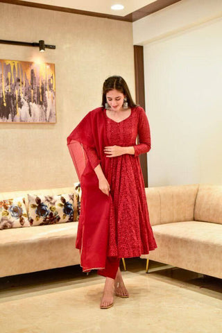 RED CHIKANKARI