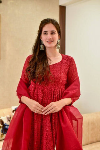 RED CHIKANKARI