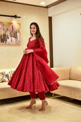 RED CHIKANKARI