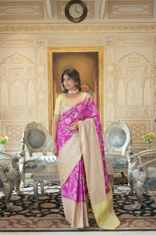 Sunset Bloom Saree