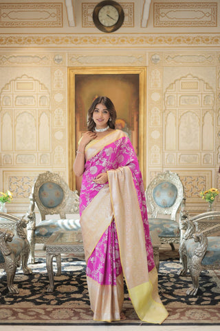 Sunset Bloom Saree