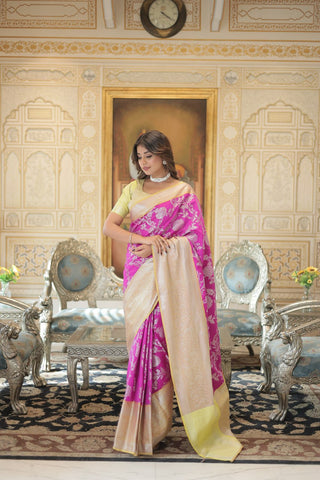 Sunset Bloom Saree