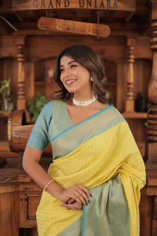 Ocean Sunbrust Saree