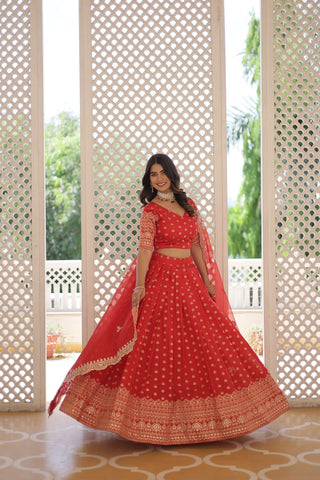 Sunbrust Splendor Lehenga