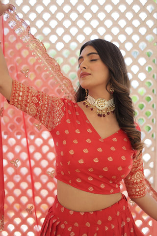 Sunbrust Splendor Lehenga