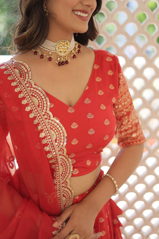 Sunbrust Splendor Lehenga