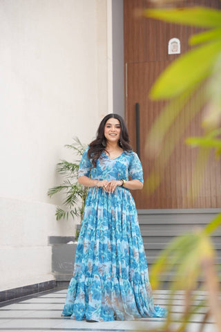 Bluebell Dream Floral Maxi