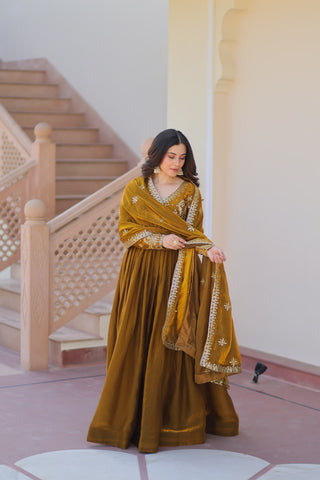 Golden Sunset Gown