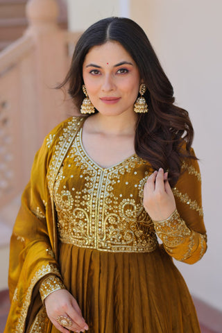 Golden Sunset Gown
