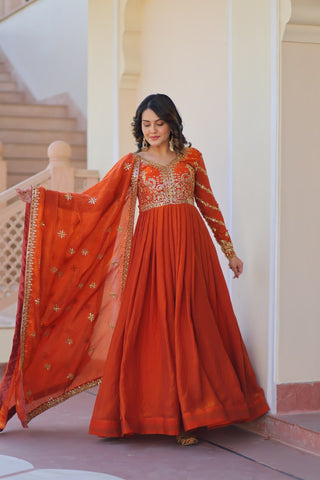 Golden Sunset Gown