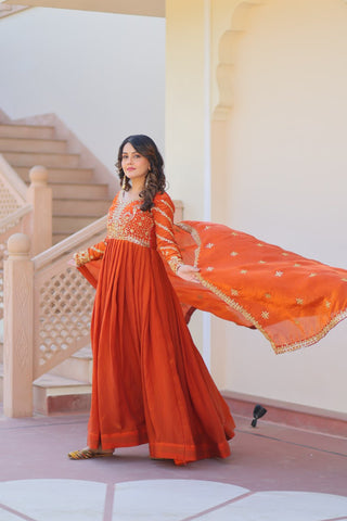 Golden Sunset Gown
