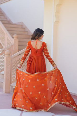 Golden Sunset Gown