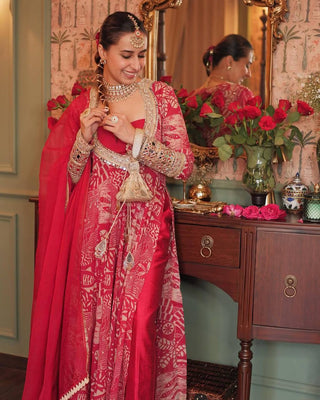 NEW TRENDY FOUR-PIECE INDO-WESTERN SET