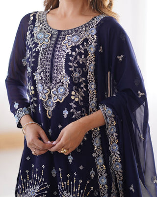 Tara Embroidered Suit Set