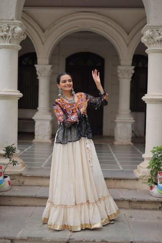 Kora Cotton with Attractive Gota-Patti Lace