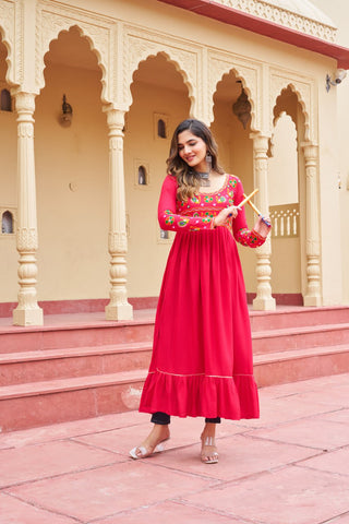 Premium Rayon with Traditional Kutchi Gamthi Work