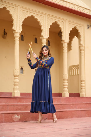 Premium Rayon with Traditional Kutchi Gamthi Work