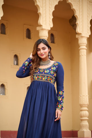 Premium Rayon with Traditional Kutchi Gamthi Work