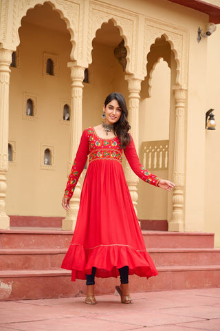 Premium Rayon with Traditional Kutchi Gamthi Work