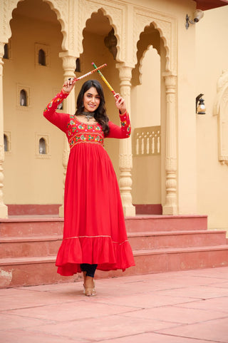 Premium Rayon with Traditional Kutchi Gamthi Work
