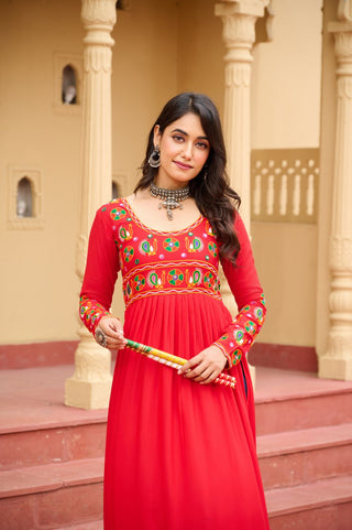 Premium Rayon with Traditional Kutchi Gamthi Work