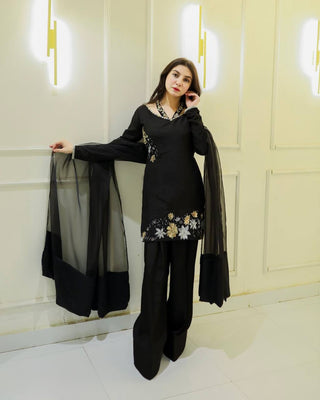 Noir Blossom Suit