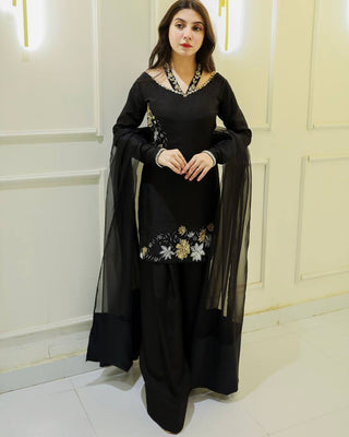 Noir Blossom Suit