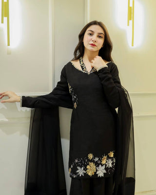 Noir Blossom Suit