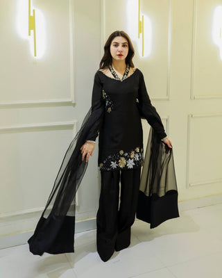 Noir Blossom Suit