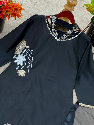 Noir Blossom Suit