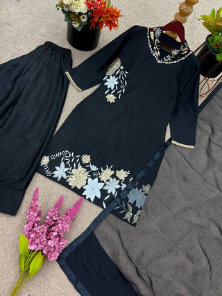 Noir Blossom Suit