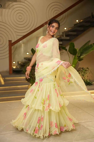 Floral Rhapsody Saree