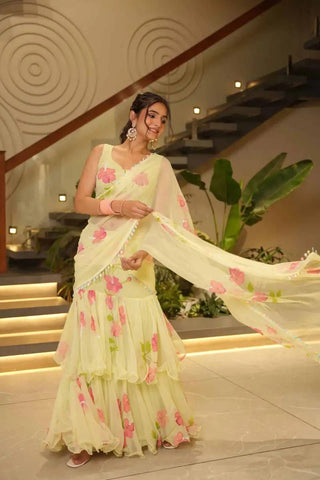 Floral Rhapsody Saree