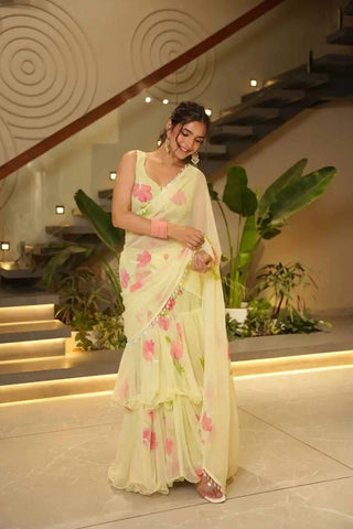 Floral Rhapsody Saree