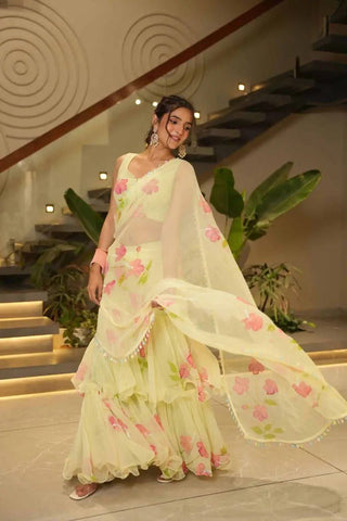 Floral Rhapsody Saree
