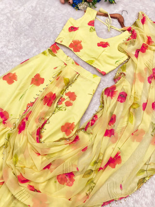 Floral Rhapsody Saree