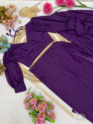 Midnight Ruffle Saree