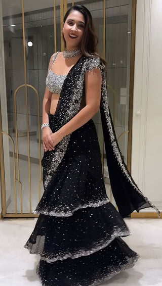 Noir Sparkle Saree