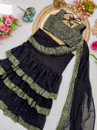 Noir Sparkle Saree